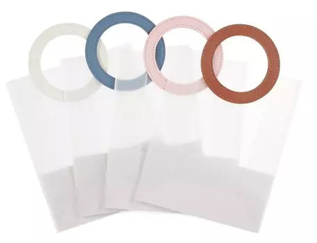 Пакет А6 21*20*10 прозрачный, с кругл. ручками, пластик