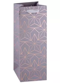 Пакет бутылочный 35*13*9 "Подарочный" бум.мат