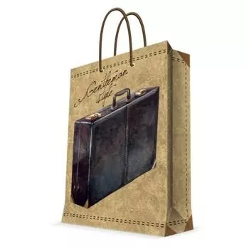 Пакет Феникс Бумажный Дипломат 26*32,4*12,7см