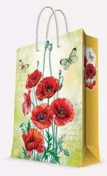 Пакет Феникс Бумажный Маки 26*32,4*12,7см 40857