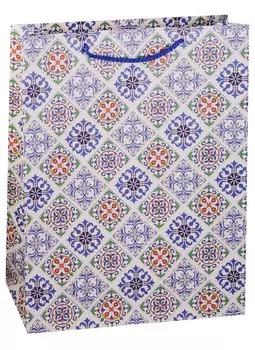 Пакет подарочный бумажный А3 "Турецкие узоры", нейтальный