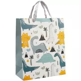 Пакет подарочный "Dinosaurs", А4