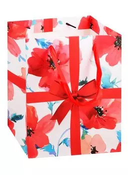 Пакет подарочный "Маки", А5