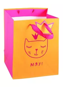 Пакет подарочный "Мяу", А5