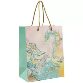 Пакет "Розово-зеленый мрамор", А5