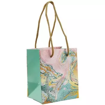 Пакет "Розово-зеленый мрамор", А6