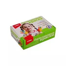 Пальчиковые краски LORI 6 цв. по 20 мл. пкр-001