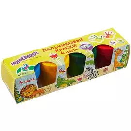 Пальчиковые краски «Сафари», 4 цвета