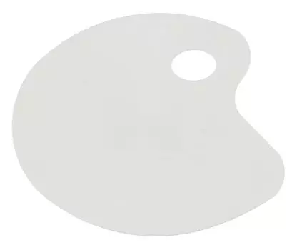 Палитра для смешивания красок, овальная, плоская