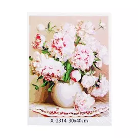 Холст с красками по номерам 30х40см ТМ Рыжий кот Палитра Русская Коллекция. Бузин И. Букет (Арт. Х-2314)