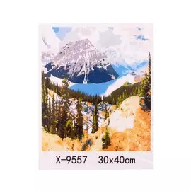 Палитра. Холст с красками по номерам "Удивительная природа", 30 х 40 см