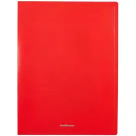 Папка 20ф А4 "Matt Classic" пластик, красный, Erich Krause