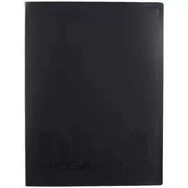 Папка 20ф А4 "MEGAPOLIS" пластик, черный, Erich Krause