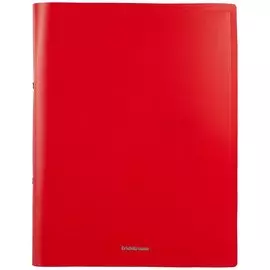 Папка 2кольца A4 "Matt Classic" 24мм, пластик, красный, Erich Krause