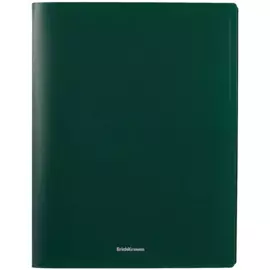 Папка 2кольца А4 "Matt Classic" 24мм, пластик, зеленый, Erich Krause