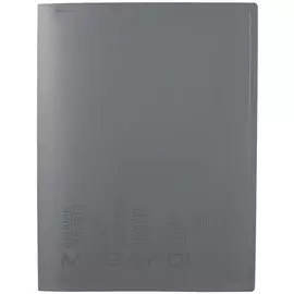 Папка 4кольца А4 "MEGAPOLIS" 24мм, пластик, серый, Erich Krause