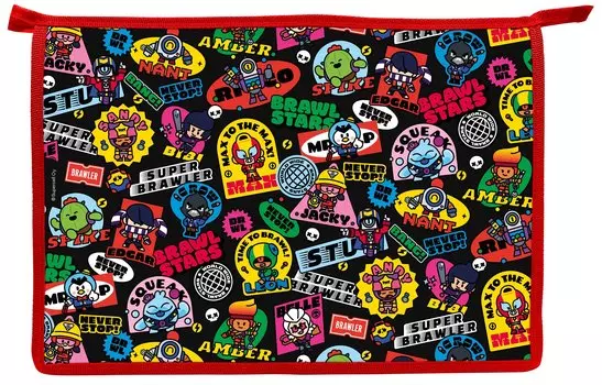 Папка для тетрадей А4 "Brawl Stars. Бравлы" молния, пластик