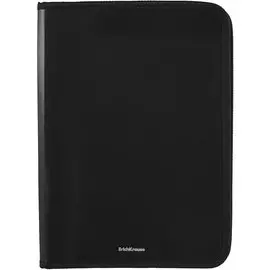 Папка для тетрадей A4 "Matt Black Line" молния с трех сторон, пластик, черный, Erich Krause