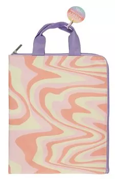 Папка для тетрадей Yoi, Sunset, на молнии с ручкой A4