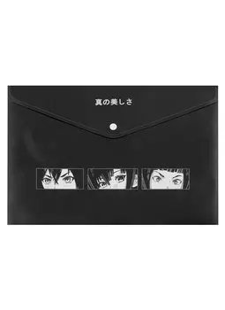 Папка-конверт А4 на кнопке "Аниме. Лица"