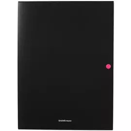 Папка-конверт А4 на кнопке "Matt Accent" 8мм, пластик, 3 клапана, неонов.кнопка, Erich Krause