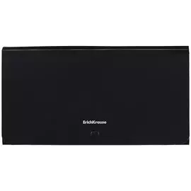 Папка на кнопке 12отд. "Matt Classic" пластик, Check size, черный, Erich Krause