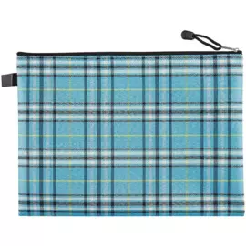 Папка на молнии «Шотландка», А4