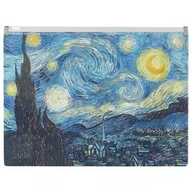 Папка на молнии «Звёздная ночь», А5