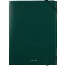 Папка на резинке А4 "Matt Classic" 30мм, пластик, зеленый, Erich Krause