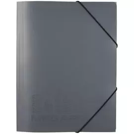 Папка на резинке А4 "MEGAPOLIS" пластик, серый, Erich Krause