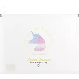 Папка на застёжке «Star unicorn», А4