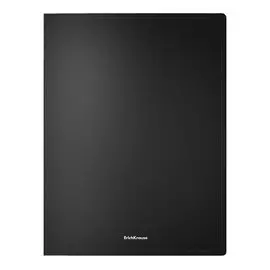 Папка с бок. прижимом А4 "Matt Classic" пластик, черная, ErichKrause