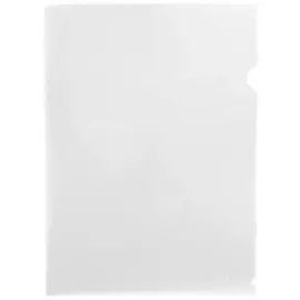 Папка-уголок прозрачная , А4
