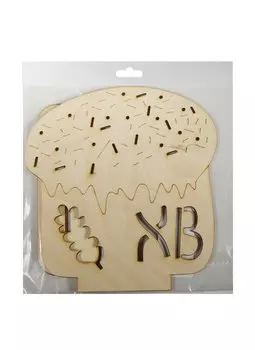 Пасха на подставке (162316-C) (дерево) (2 детали) (сборная)