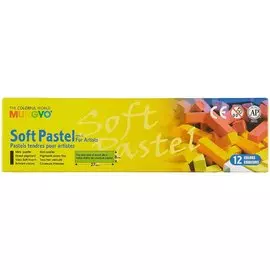 Пастель сухая мягкая «Mungyo», 12 цветов