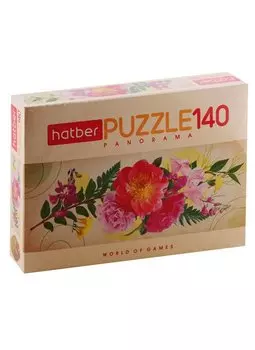 Пазл 140 элементов "Панорама. Цветы для души"