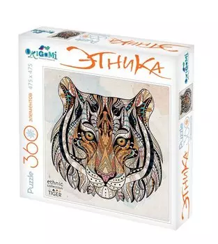 Пазл 360 эл. Арт-терапия. Тигр