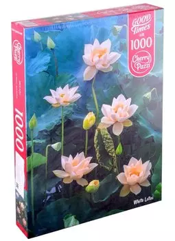 Пазл 1000 дет. Белый лотос Cherry Pazzl 30158