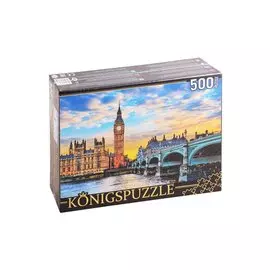 Пазл "Биг-Бен и Вистмистерский мост на закате", 500 элементов