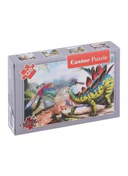 Пазл "Динозавры", 120 деталей