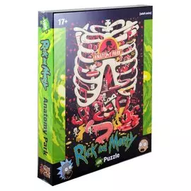 Пазл Rick&Morty/Рик и Морти Анатомия, 1000 деталей