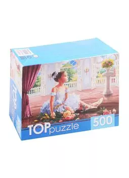 Пазл TOPpuzzle "Маленькая балерина с букетом", 500 элементов