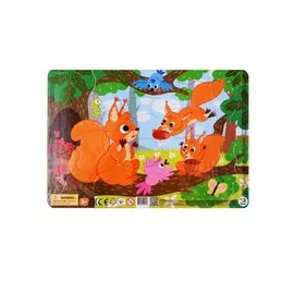 Пазл в рамке Dodo Белочки 21 элемент
