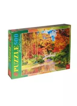 Пазлы 500 А2ф Красивый парк (500П32_14498) (34х46см) (12+) (Hatber) (коробка)