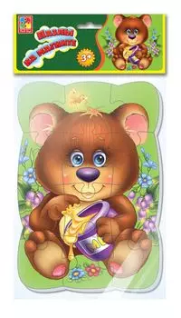 Пазлы на магните Vladi Toys Медвежонок