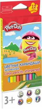 PDEB-US2-3QP-12 Цв. Карандаши, 12 шт 12 цв.Размер: 21,2 х 8,7 х 0,9 см. Play Doh