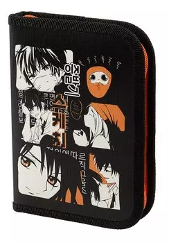 Пенал 1отд. "Аниме Нежные чувства" 19*13см, молния, глянц. ламин., откидн.планка, инд.уп.