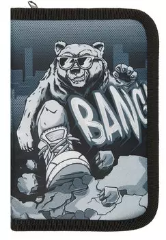 Пенал Феникс+, "Крутой гризли", 1 отделение