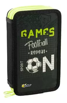 Пенал 2отд. "Футбол ON" 19*11, молния, ламинат , 3D-лак