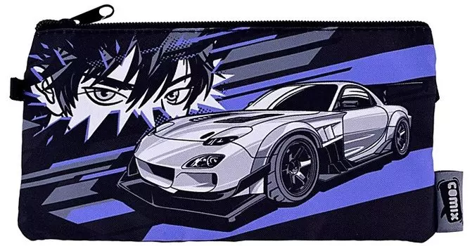 Пенал-косметичка 22*11,5 "Аниме с тачкой", мягкий